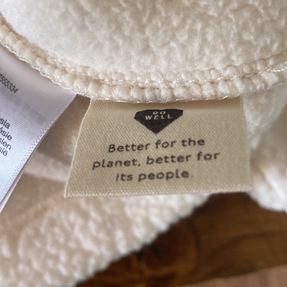 Madewell Fleece Hoodie Sweatshirt. New without tags! Cream Cotton pullover. - Picture 12 of 16